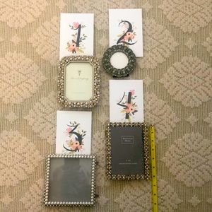 Collection on 4 Bejeweled Picture Frames